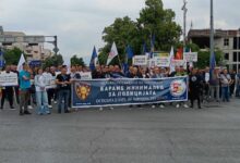 Photo of (ФОТО) Независниот синдикат на полицијата на протест побара повисоки плати и воедначена судска пракса