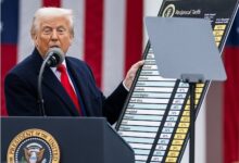 Photo of Не нѐ спасува ниту договор за слободна трговија со Доналд Трамп: Повеќе ни штетат 20 отсто царина за ЕУ од САД, отколку нашите 33 отсто