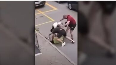 Photo of (ВИДЕО) Инцидент во Љубљана: Тројца тепаат маж на улица, тој станува и почна да пука