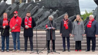 Photo of Апасиев одржа говор во Паркот на победата во Москва: Бевмр обединети во борбата против фашизмот и таа солидарност е основа на нашата историска поврзаност