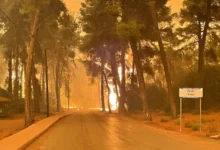 Photo of Шумски пожари на грчките острови Хиос и Евија, евакуирани населени места и хотел