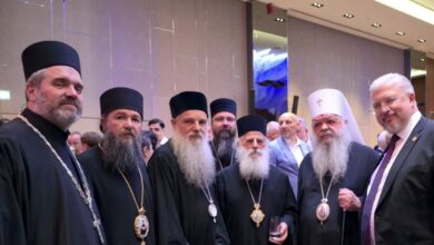 Photo of ФОТО: Архиепископот Стефан со црковна делегација на прием во Руската амбасада