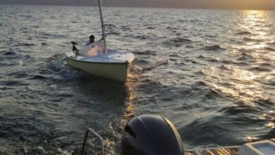 Photo of (Фото) Спасувачка акција во Охридското Езеро: полицијата трагаше по четири лица на кои им се искршила едрилицата