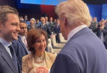 Photo of ФОТО: Кратка средба на Сиљановска-Давкова и Муцунски со Трамп на самитот на НАТО во Хаг