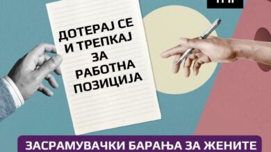 Photo of Дотерај се и трепкај за работна позиција – засрамувачки барања за жените на пазарот на труд