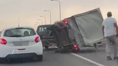 Photo of (ВИДЕО) Силен ветер преврте приколка во Србија