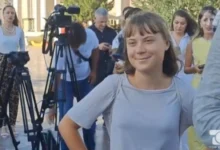 Photo of Грета Тунберг во Тирана на протест во знак на поддршка на Палестина