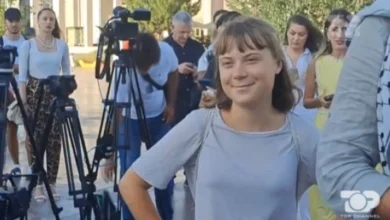 Photo of Грета Тунберг во Тирана на протест во знак на поддршка на Палестина