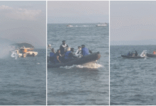 Photo of (Видео) Први снимки од пожарот на брод во Охридското езеро, во тек евакуација!