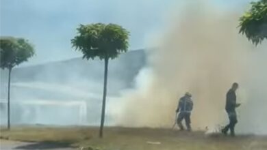 Photo of (ВИДЕО) Пожар на Скопско кале, гореле сува трева и грмушки