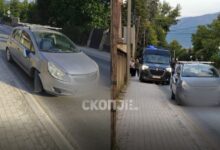 Photo of Удрен пешак на пешачка патека во скопската населба Геге