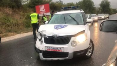Photo of Тројца полицајци се повредени, со службен „Крајслер“ се судриле со „Опел“ во Скопје