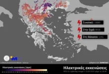 Photo of Вчера попладне регистрирани над 10.000 молњи во северна и централна Грција