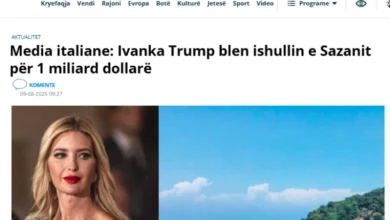 Photo of Италијански медиуми: Иванка Трамп го купила островот Сазан во Албанија за над милијарда долари
