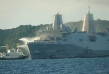 Photo of Кај островот Окинава се запали американскиот воен брод УСС „Њу Орлеанс“