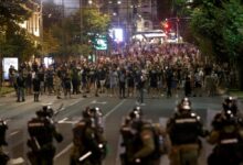 Photo of Нови протести се најавени во повеќе српски градови, синоќешните завршија со 38 приведени