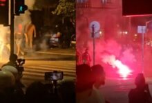 Photo of (Видео) Судири на демонстрантите и полицијата и пред Генералштабот во Белград