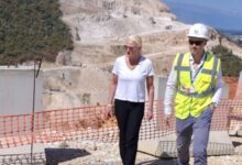 Photo of Амбасадорката Анџела Агелер ја посети градежната локација на делницата Тетово – Гостивар од Kоридорот 8
