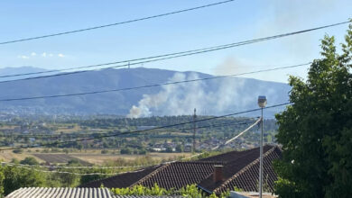 Photo of ФОТО Пожар избувна попладнево во близина на Касарна Илинден, објави 4NEWS.mk