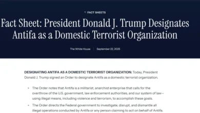 Photo of Американскиот претседател Доналд Трамп го прогласи левичарското движење Антифа за домашна терористичка организација