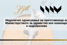 Photo of ЗНМ и ССНМ: Недолично однесување на претставници на Министерството за здравство кон новинари е недозволиво