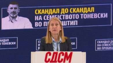 Photo of (ВИДЕО) Ристовска: Нема крај аздисаноста на фамилија Тоневски и ДПМНЕ во Пробиштип, скандал до скандал