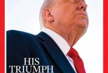 Photo of Трамп незадоволен од својата фотографија на насловната страница на „Тајм“: „Ми исчезна косата“