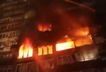 Photo of Руски ракети и беспилотни летала го погодија Киев, гори облакодер во центарот на градот