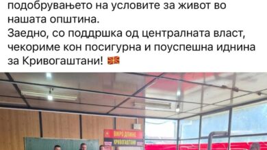 Photo of (Фото) СДСМ: Тошковски со инспектори од МВР во штаб на ДПМНЕ во Кривогаштани, полицијата ставена во функција на власта