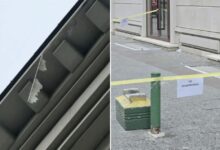 Photo of Падна дел од фасада на палатата Лазар Поп Трајков во Центар,