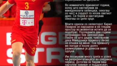 Photo of Дејан Манасков не се враќа во репрезентацијата