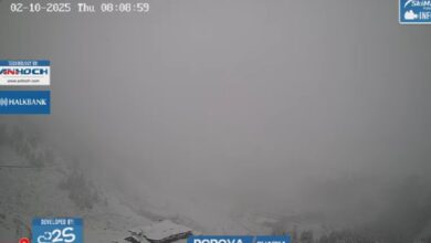 Photo of (Видео) На Шапка утринава падна првиот снег, покажуваат камерите на SkiMacedonia