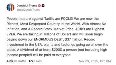 Photo of Трамп сака да им исплати по 2.000 долари на сите американски граѓани