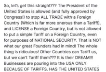 Photo of Трамп контра Врховниот суд: Што по ѓаволите се случува, никој не ви кажал дека бизнисите се слеваат во САД поради тарифите?