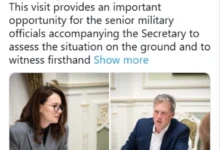 Photo of Американски воени функционери во Киев, во тек разговори за нацрт мировен план меѓу САД и Русија