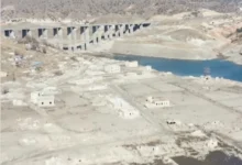 Photo of Езерото Каракурт во Источна Турција пресуши, се појави потопено село од 2020 година