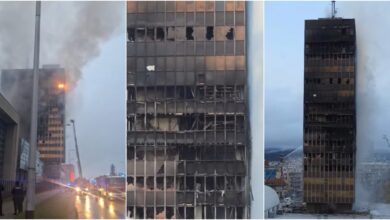 Photo of Малолетник сам се пријавил – неколкумина запалиле оган во облакодерот на „Вјесник“: Сакавме на врвот на „Вјесник“, но некој почна да пали картони