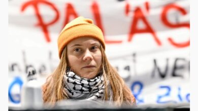 Photo of Грета Тунберг казнета и привремено протерана од Венеција по акцијата со зелена боја во Големиот канал