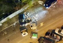 Photo of Автомобил удри во паркирани возила и контејнери кај кулите „Џевахир“