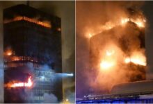 Photo of Цела ноќ гори зградата на „Вјесник“ во Загреб (видео)