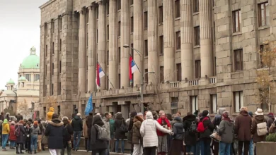 Photo of Во Белград протест пред Уставниот суд на кој повикаа судии и обвинители поради притисоци
