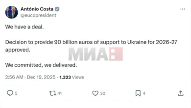 Photo of Лидерите на ЕУ постигнаа договор за финансирањето на Украина преку задолжување на блокот