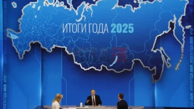 Photo of Сценографијата на прес-конференцијата на Путин со порака до Украина