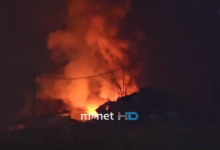 Photo of (Видео) Пожар во Штип: Гореше отпад, зафатен и хангар со преси за картон и алуминиум