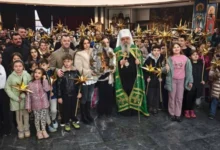 Photo of Бадникови поворки во Соборниот храм на традиционална средба со Архиепископот Охридски и Македонски г.г. Стефан