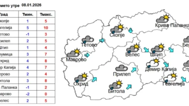Photo of Пообилни врнежи од дожд попладнево и во текот на ноќта, а на планините од снег