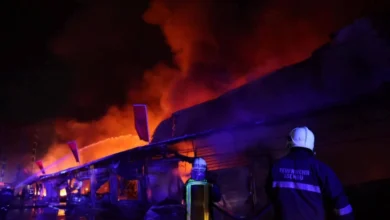 Photo of ФОТО: Голем пожар во трговскиот центар во населбата “5 Мај” во Тирана