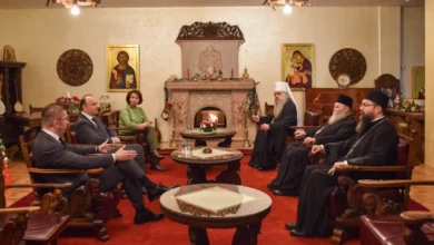 Photo of Поглаварот на МПЦ-ОА г. Стефан приреди традиционален божикен прием за државниот врв