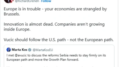 Photo of Гренел до Вучиќ: Следете го американскиот пат, а не европскиот