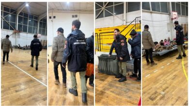 Photo of ГАЛЕРИЈА: Се носат кебиња и полски кревети во кичевската спортската сала „Македонија“ каде што привремено се сместени лица погодени од поплавите